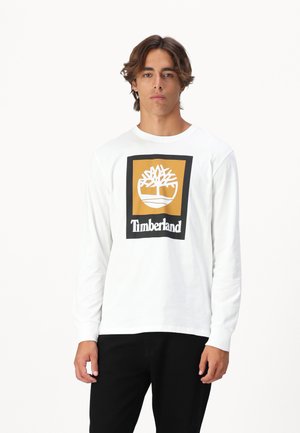 COLORED LONG SLEEVE TEE - Langarmshirt - white
