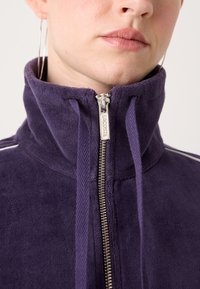 Lacoste Majica s kapuljačom i patentnim zatvaračem - dark blue