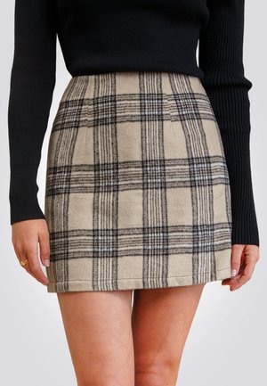PLAID  - Minirok - khaki