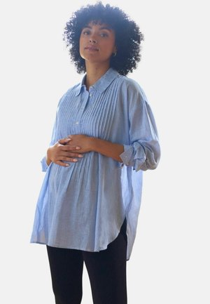 MATERNITY PINTUCK - Tunika - blue & white stripe