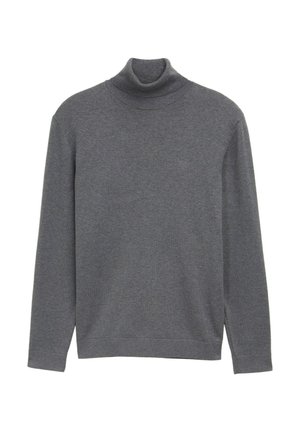 Hallhallane turtleneck-sweater, mis on valmistatud pehmest kudumist. Omab pikki varrukaid ja liibuvat kaela, minimalistlik disain ja nähtavaid logosid pole.