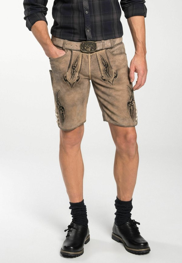 FULVIER - Lederhose - braun