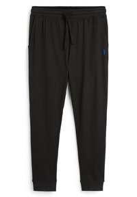 LIGHTWEIGHT SLIM CUFFED JOGGERS - Donji dio pidžame - black