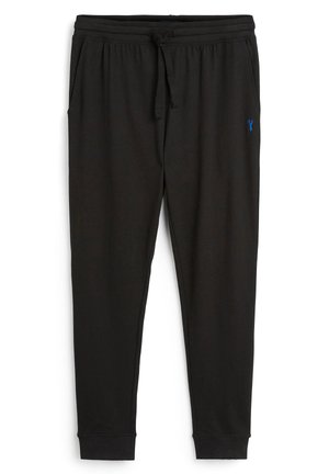 LIGHTWEIGHT SLIM CUFFED JOGGERS - Nattøj bukser - black