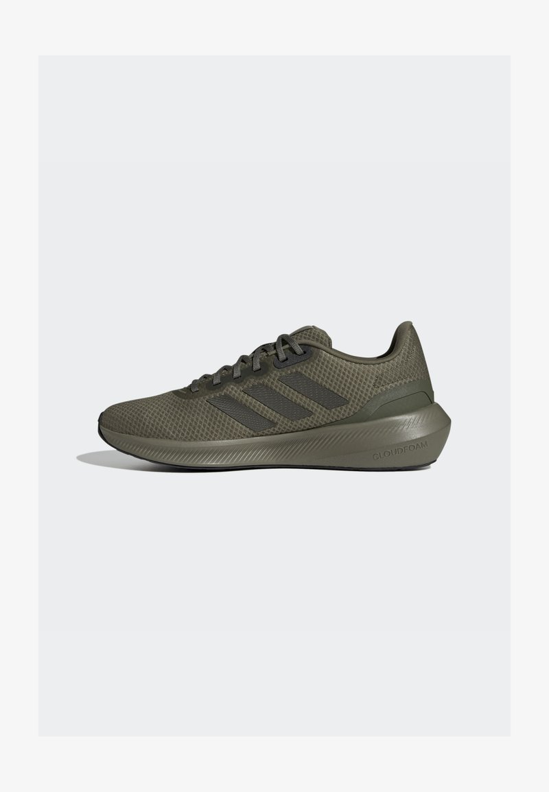 adidas Performance RUNFALCON 3.0 - Cestná bežecká obuv - olive strata/shadow olive/core black