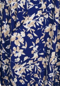 Zizzi KURZARM MIT PRINT - Denné šaty - blue beige flower