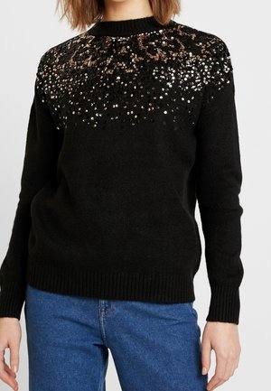 Strickpullover - black