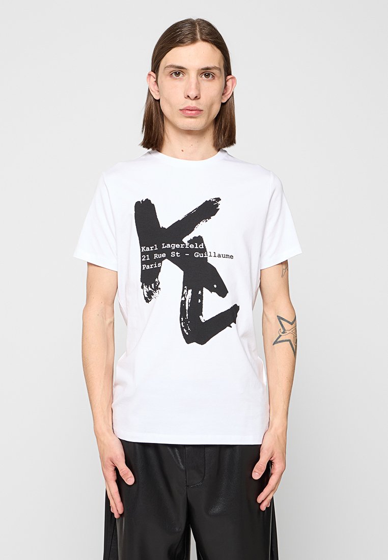 Karl Lagerfeld T-shirt print wit