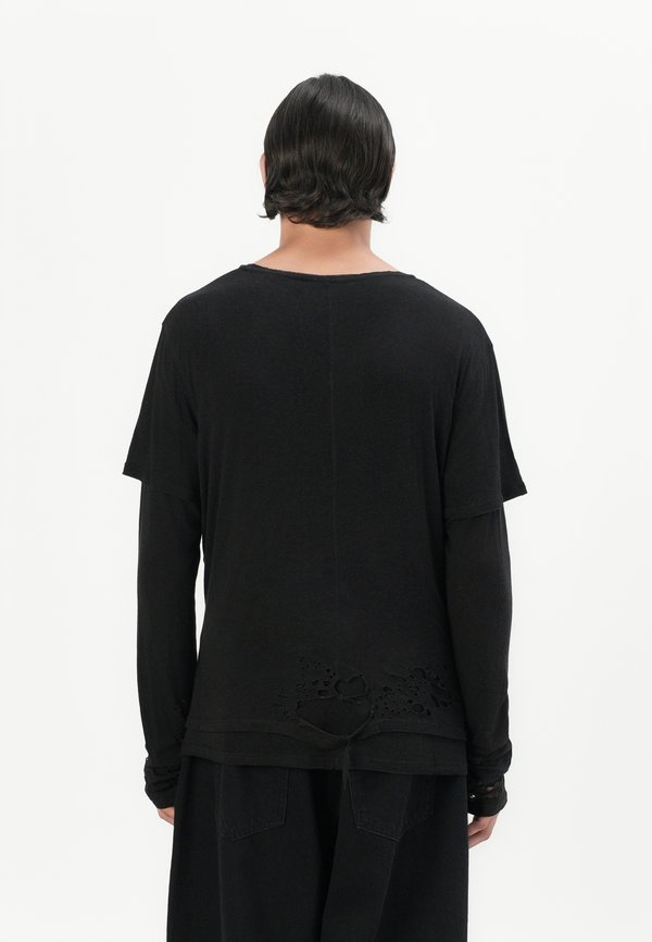 DOUBLE LAYER DISTRESSED - Long sleeved top2