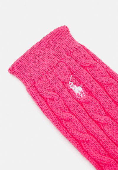 Polo Ralph Lauren CABLE KNIT CREW SOCKS - Zeķes - hot pink