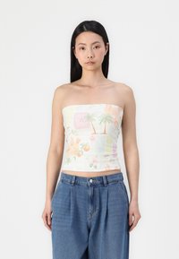 Hollister Co. BARE FOLDOVER REVERSIBILE TUBE - Topp - double cream
