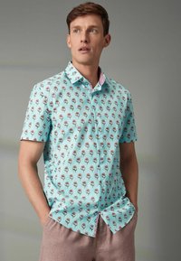 Next SHORT SLEEVE -  REGULAR FIT - Košeľa - turquoise blue