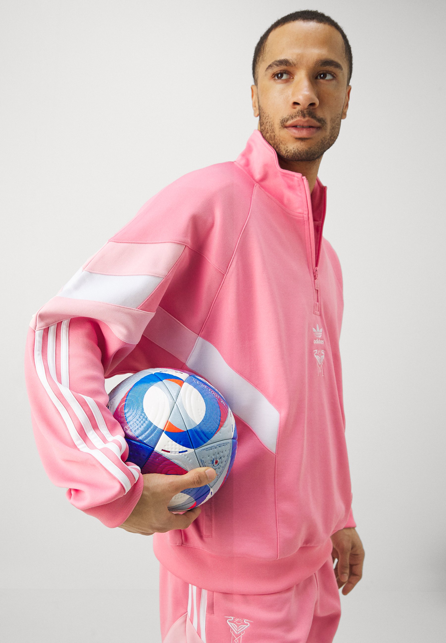 adidas Originals INTER MIAMI CF HALF ZIP - Club wear - easy pink