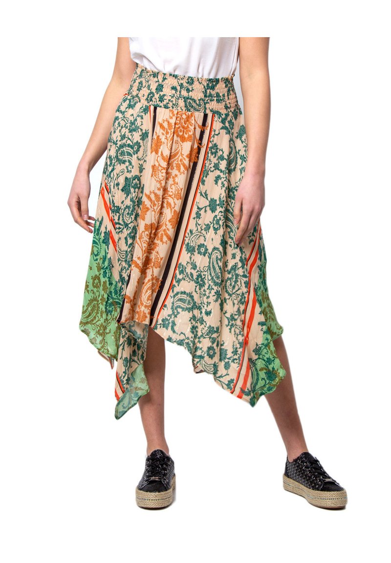 Desigual Plooirok groen