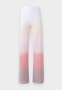 TROUSERS - Püksid - beige/pink/creamy