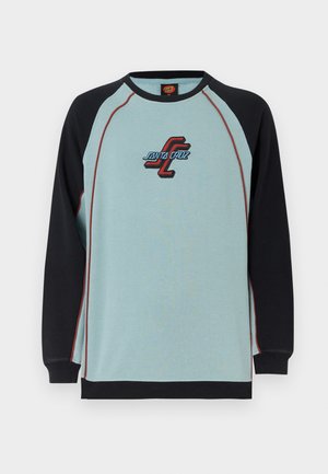 TEAM CREW UNISEX - Bluză de molton - stone blue/black