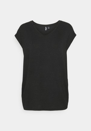 Pieces Maternity PMBILLO LUREX STRIPES - Pullover - black/black lurex