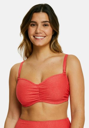 Haut de bikini - rouge poppy