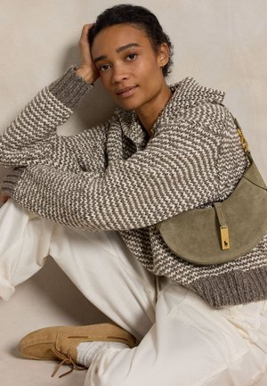 Polo Ralph Lauren POLO ID SUEDE MINI SHOULDER BAG - Kabelka - light olive