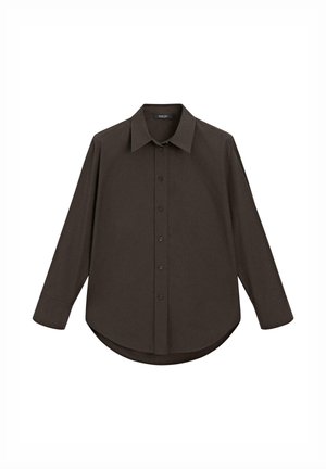 Massimo Dutti LONG BUTTONED - Camicia - brown