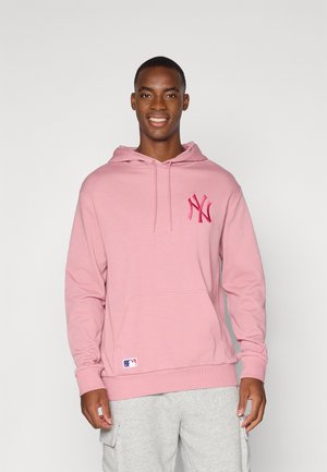 MLB NEW YORK YANKEES LEAGUE ESSENTIALS OVERSIZED HOODIE - Article de supporter d'équipe de club - pink