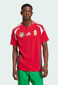 adidas Performance ADIDAS PERFORMANCE HUNGARY 24 HOME JERSEY - Equipación de selecciones - team victory red   white   collegiate green