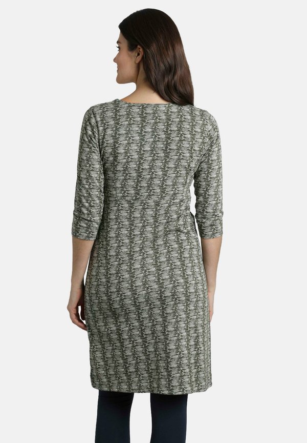 MOONDUST PRINTED - Jersey dress - dark olive