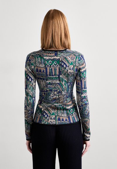 Missoni BUTTONED CARDIGAN - Gilet - multicolor blue tones