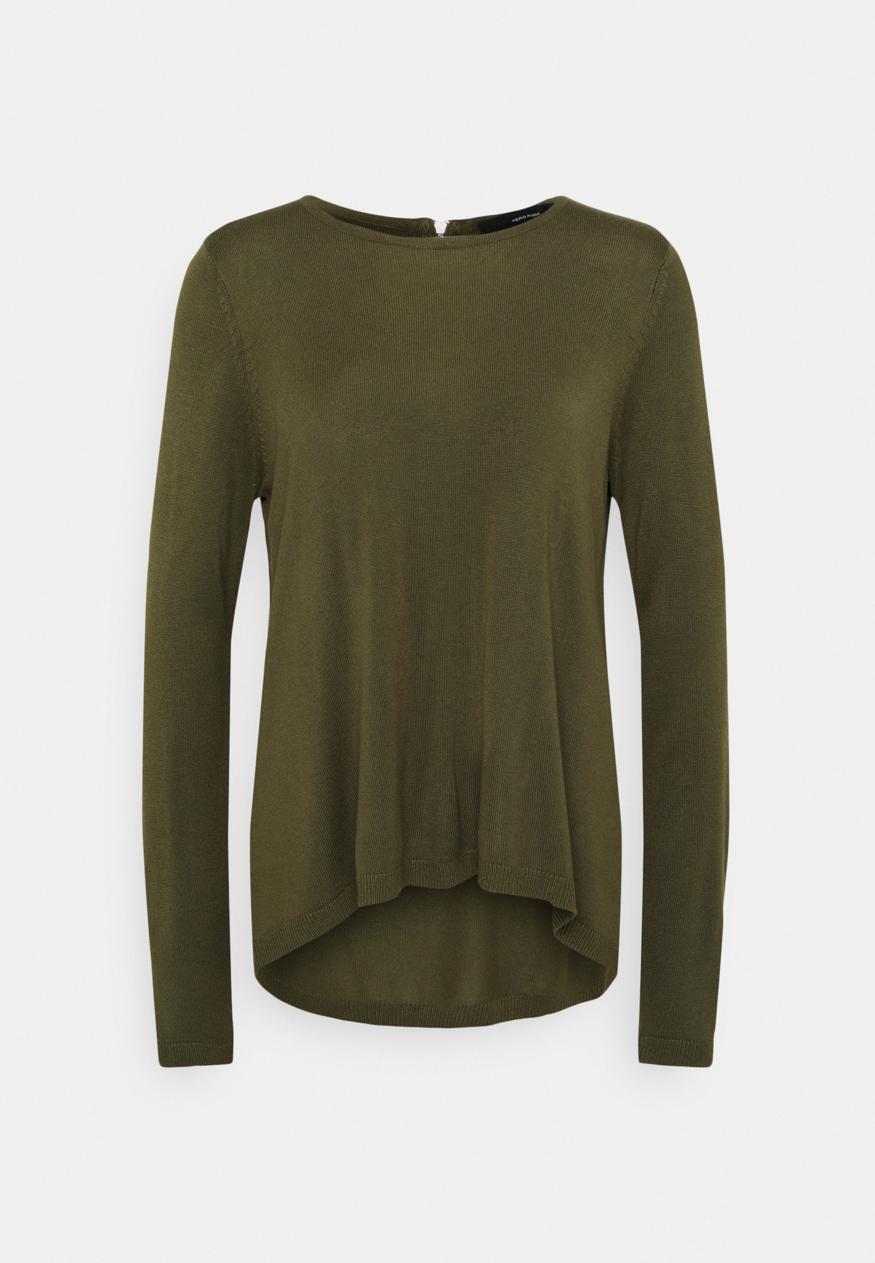 zipper back sweater