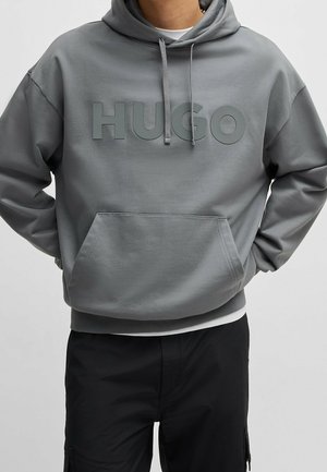 HUGO Felpa con cappuccio - light grey