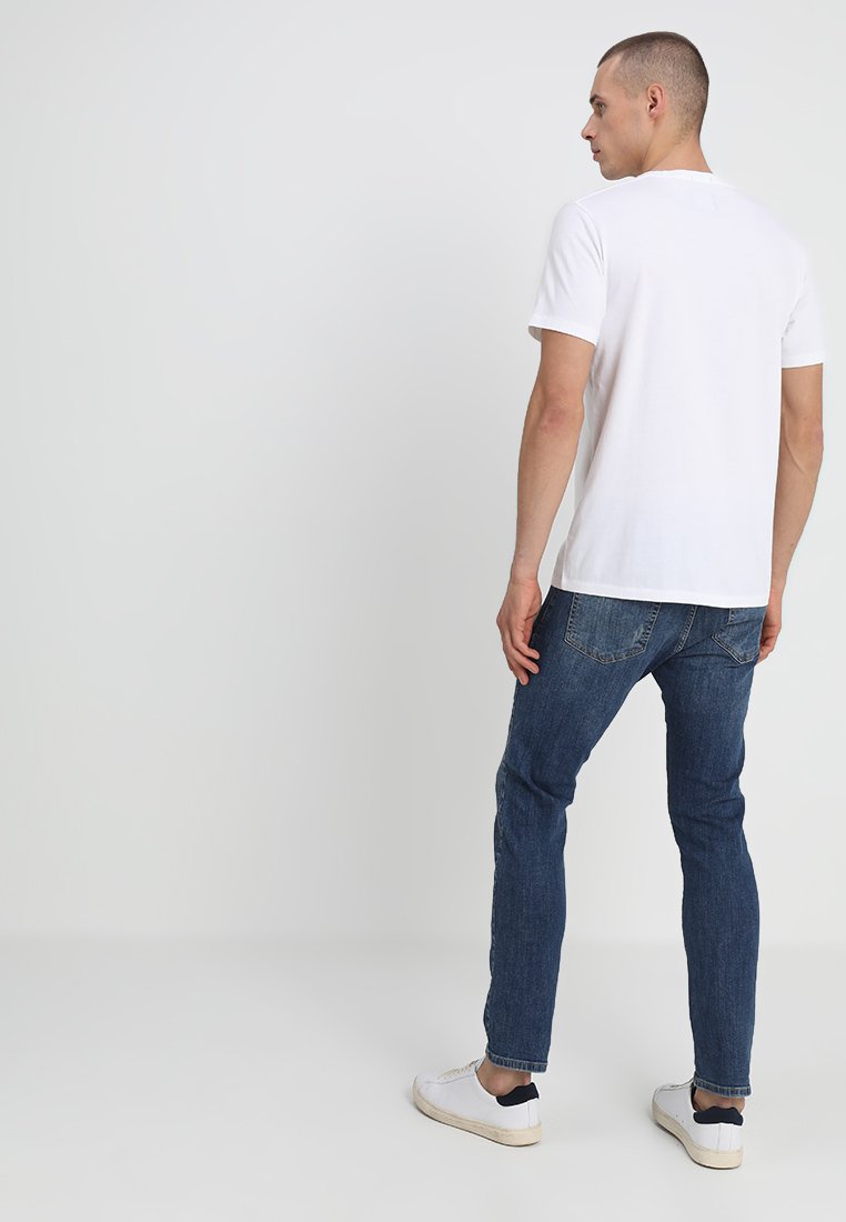 Abercrombie & Fitch 3 PACK T shirts bluewhitegrey Abercrombie & Fitch 3 PACK - T-shirts - blue/white/grey