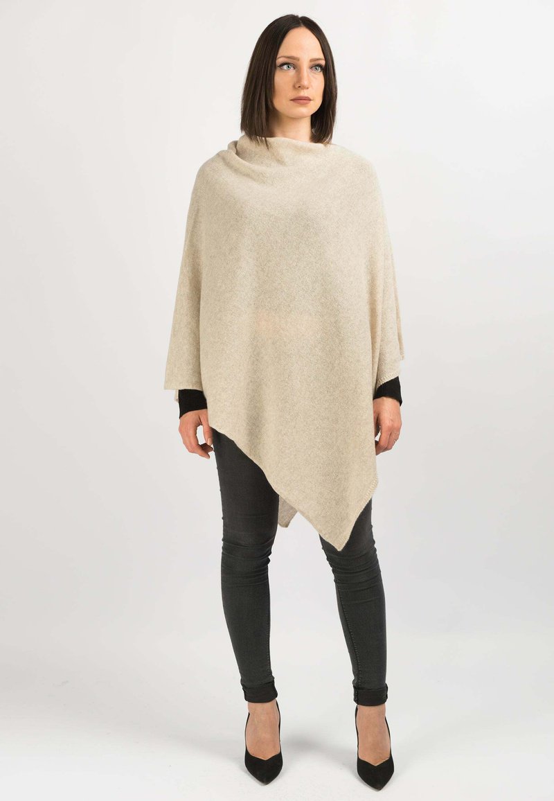 Dalle Piane Cashmere PONCHO - Cape - beige