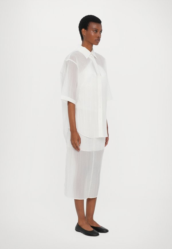 SHORT SLEEVE CRINKLE SHIRT - Button-down blouse2