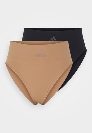 adidas Sportswear 2 PACK - Slip - toasted almond/black