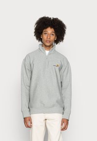 Carhartt WIP - HALF ZIP AMERICAN SCRIPT - Sweatshirt - grey heather Thumbnail Image 1