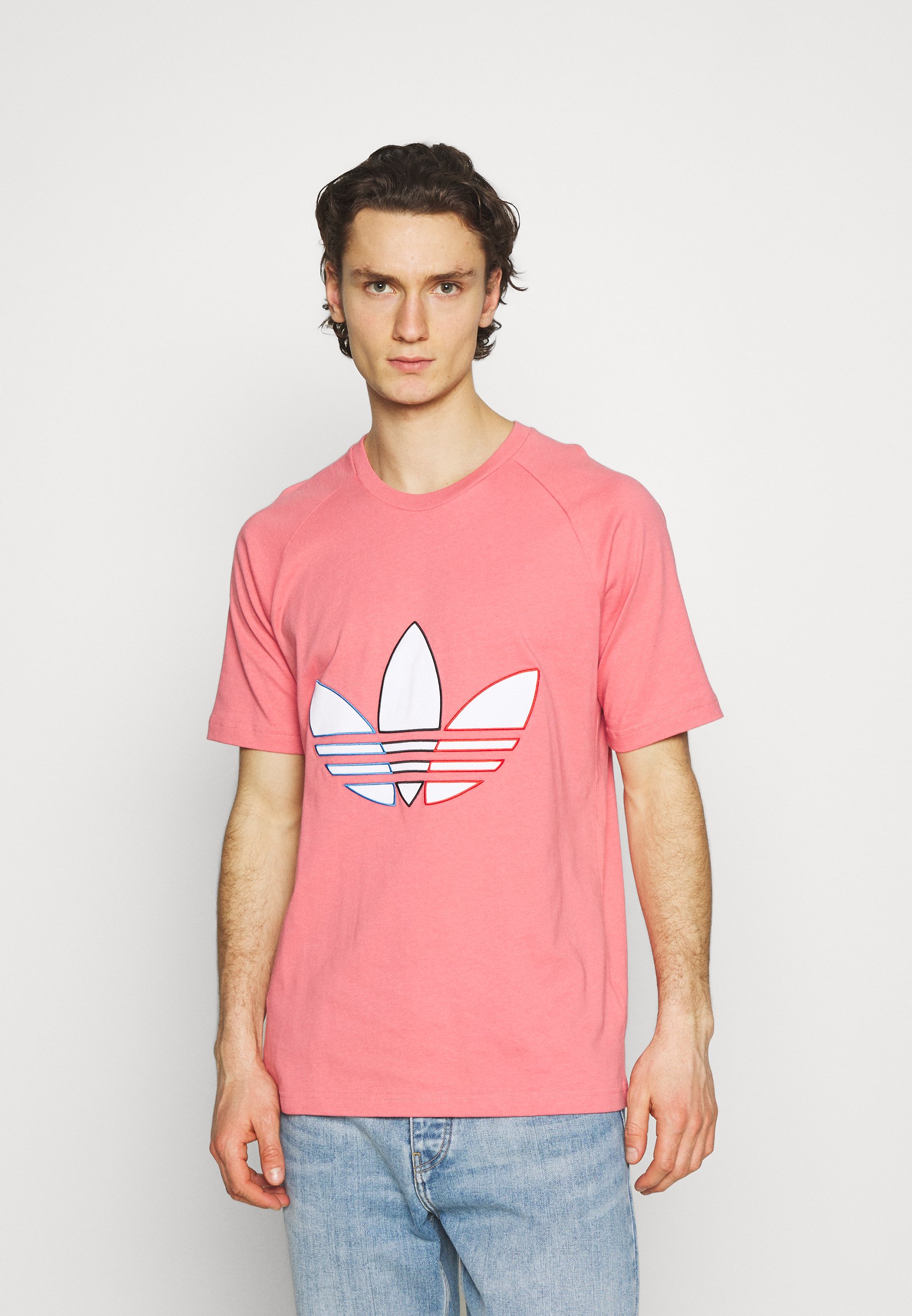 adidas Originals TRICOL TEE UNISEX - Camiseta estampada - hazy rose/rosa -  Zalando.es