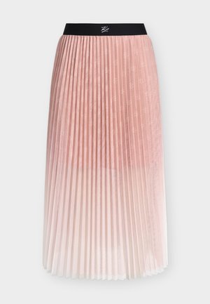 KARL LAGERFELD, PLEATED SKIRT - Jupe plissée - misty rose-white-gradient