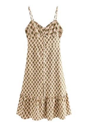 REGULAR FIT - Tričkové šaty - khaki green