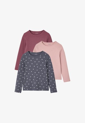 Vertbaudet, VERTBAUDET 3ER-PACK SHIRTS MIT LANGEN ÄRMELN MÄDCHEN BASIC - Langarmshirt - tinte