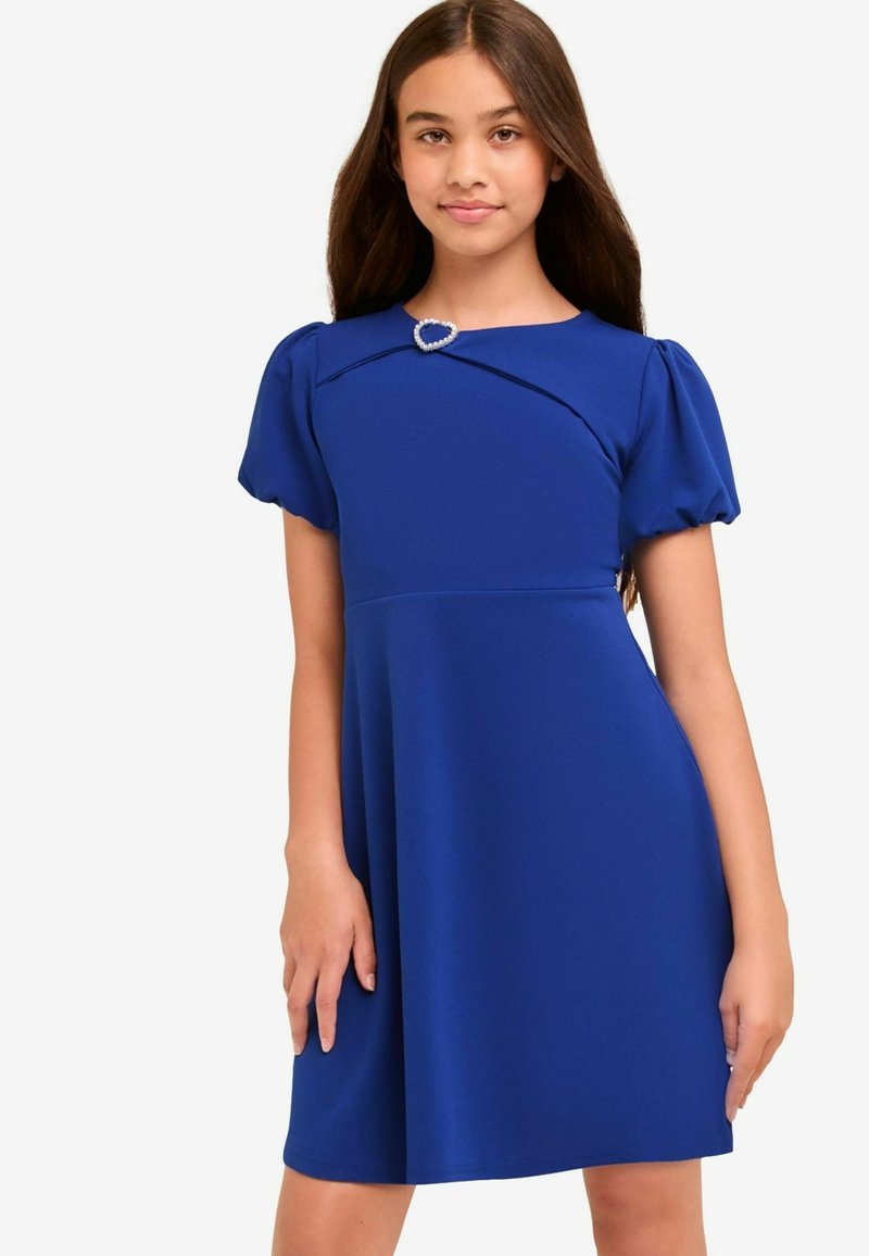 Lipsy HEART TRIM PUFF SLEEVE REGULAR FIT - Denné šaty - blue