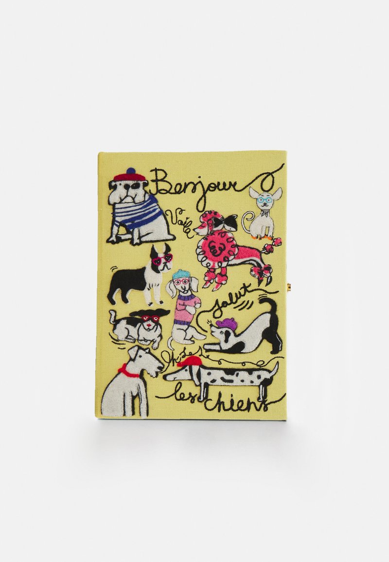 Olympia Le-Tan BOOK LES CHIENS - Clutch - yellow pierre