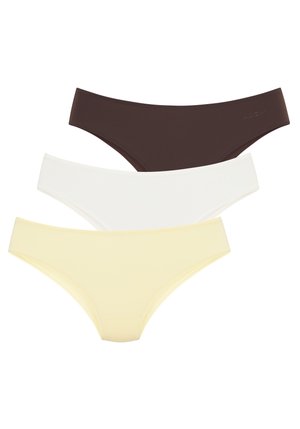 LASCANA, LSCN BY LASCANA 3 PACK - Σλιπ - yel,brow,cre