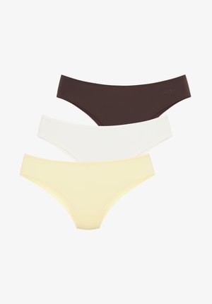 LASCANA, LSCN BY LASCANA 3 PACK - Σλιπ - yel,brow,cre