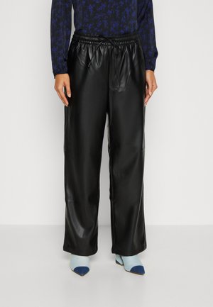 GAP PULL ON WIDE LEG - Παντελόνι - true black
