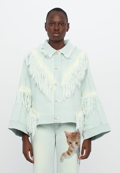 Ksenia Schnaider COWBOY JACKET WITH VINTAGE EFFECT - Τζιν μπουφάν - vintage blue