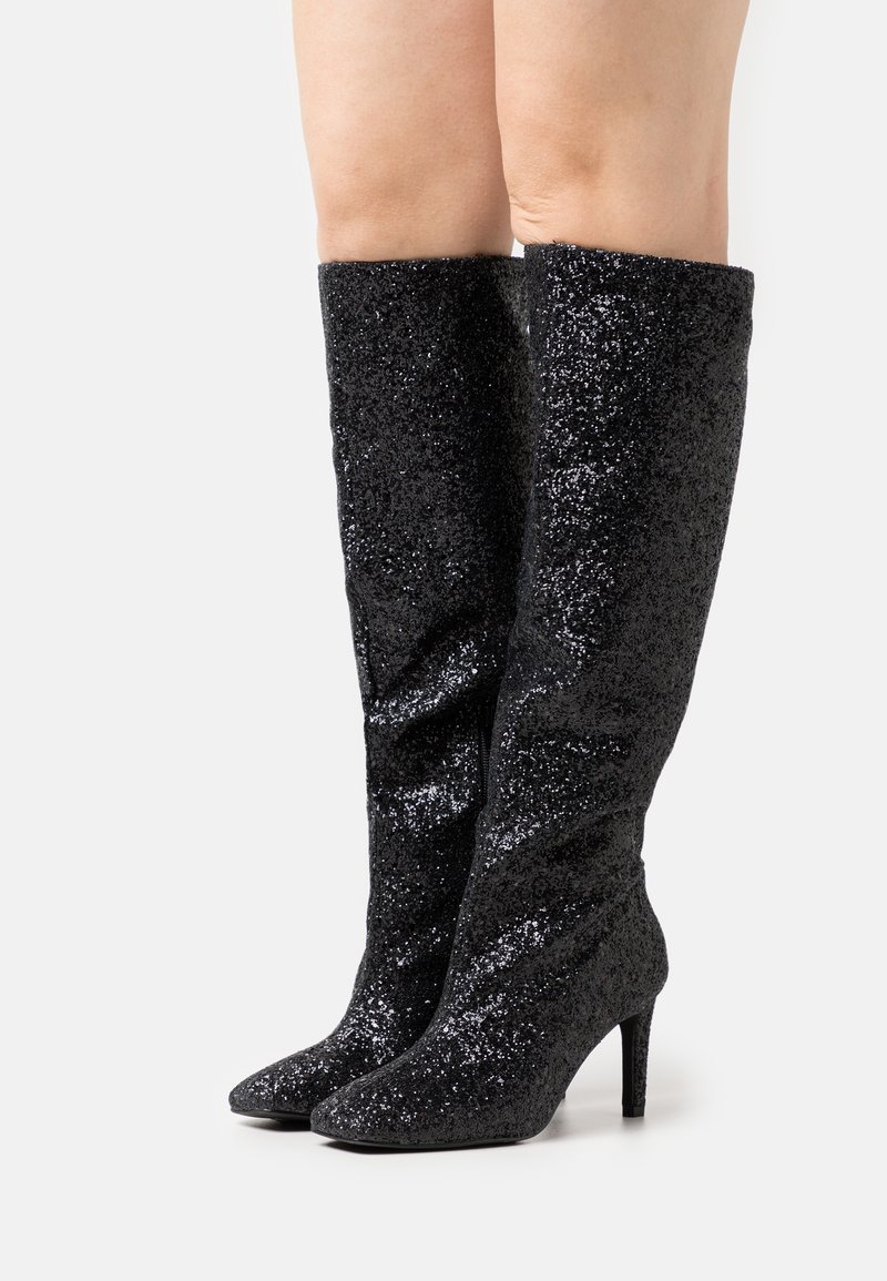 Nly by Nelly RED ALERT BOOT Boots black glitter/black Zalando.ie