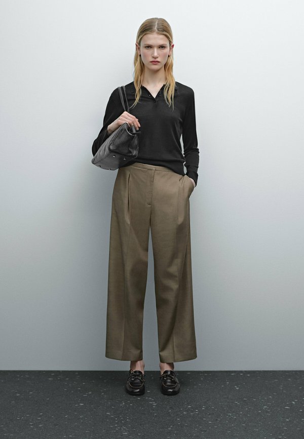 WITH THIN WAISTBAND  - Trousers - BEIGE2