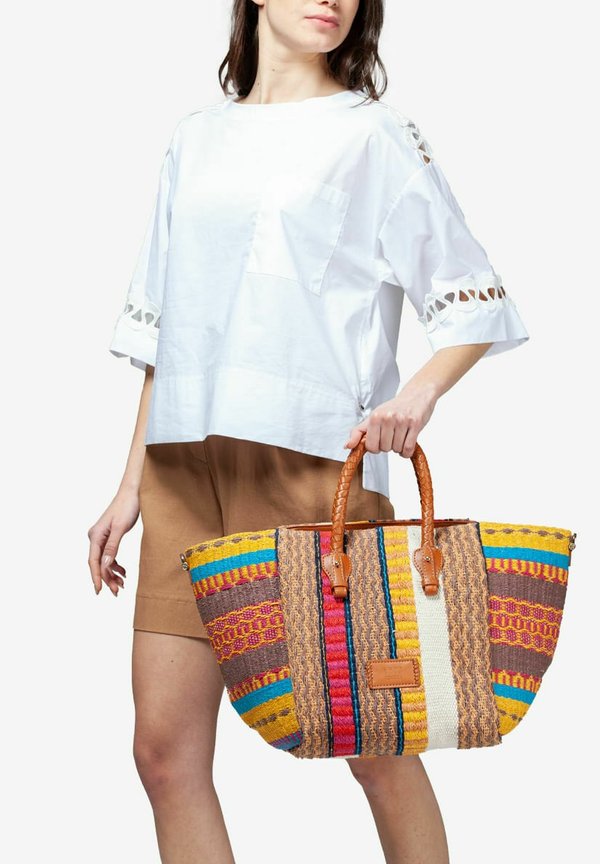 PARROT - Shopping Bag - marrone