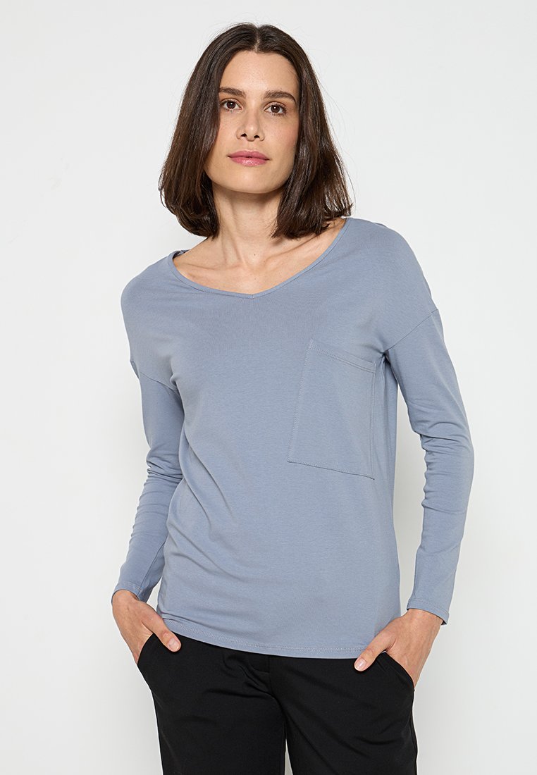 Sarah Pacini Longsleeve lichtblauw