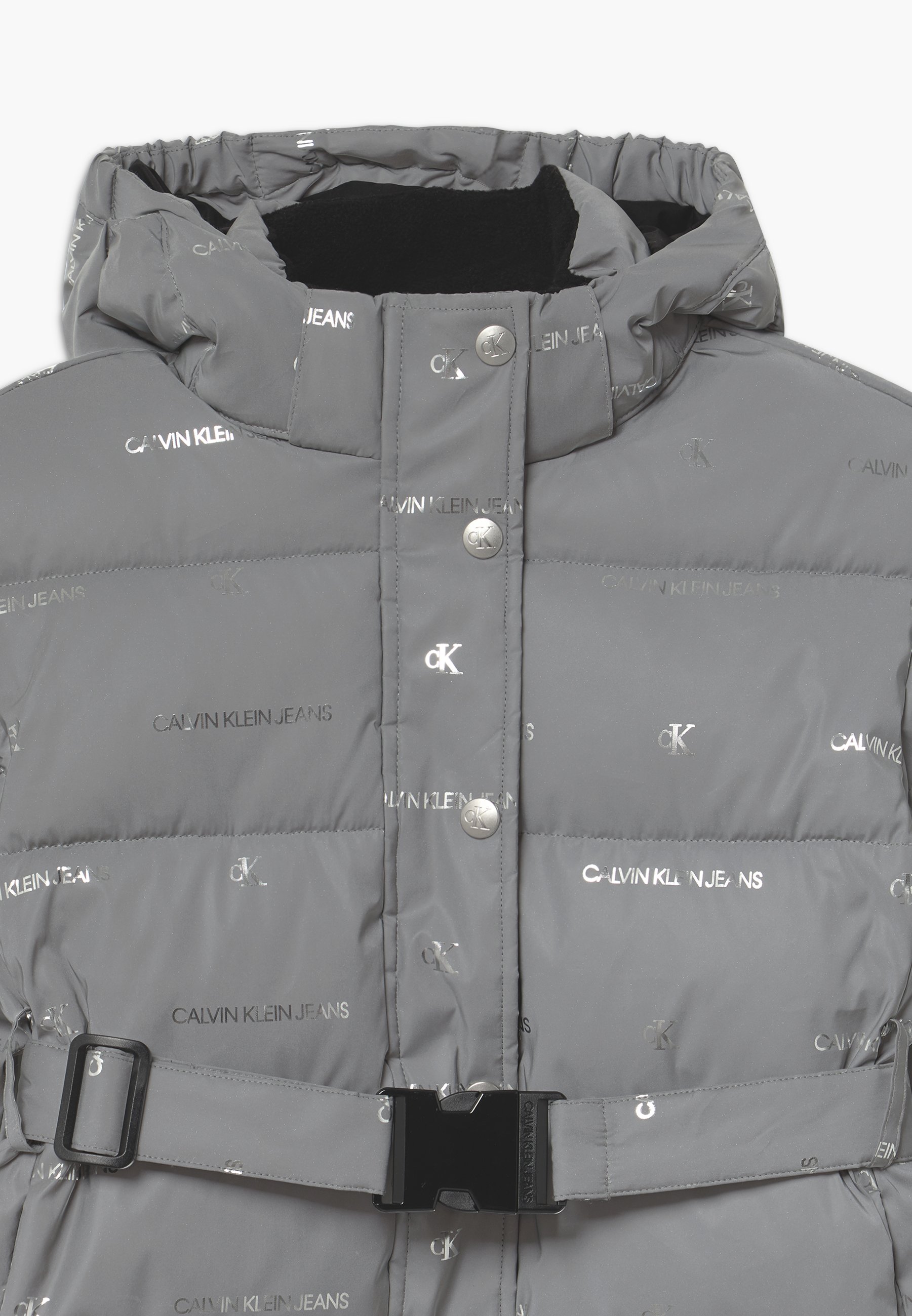 calvin klein reflective bomber jacket